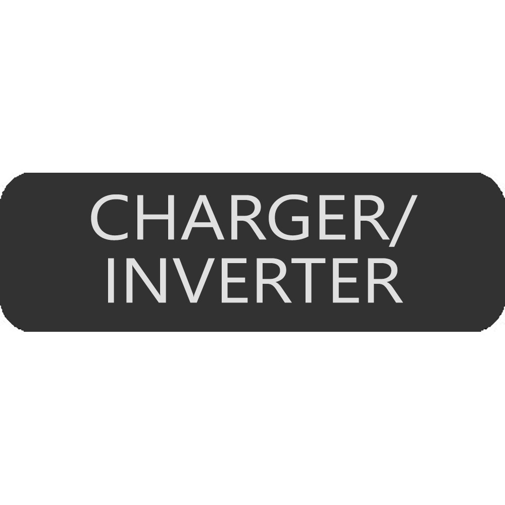Blue Sea 8063-0094 Large Format Charger\/Inverter Label