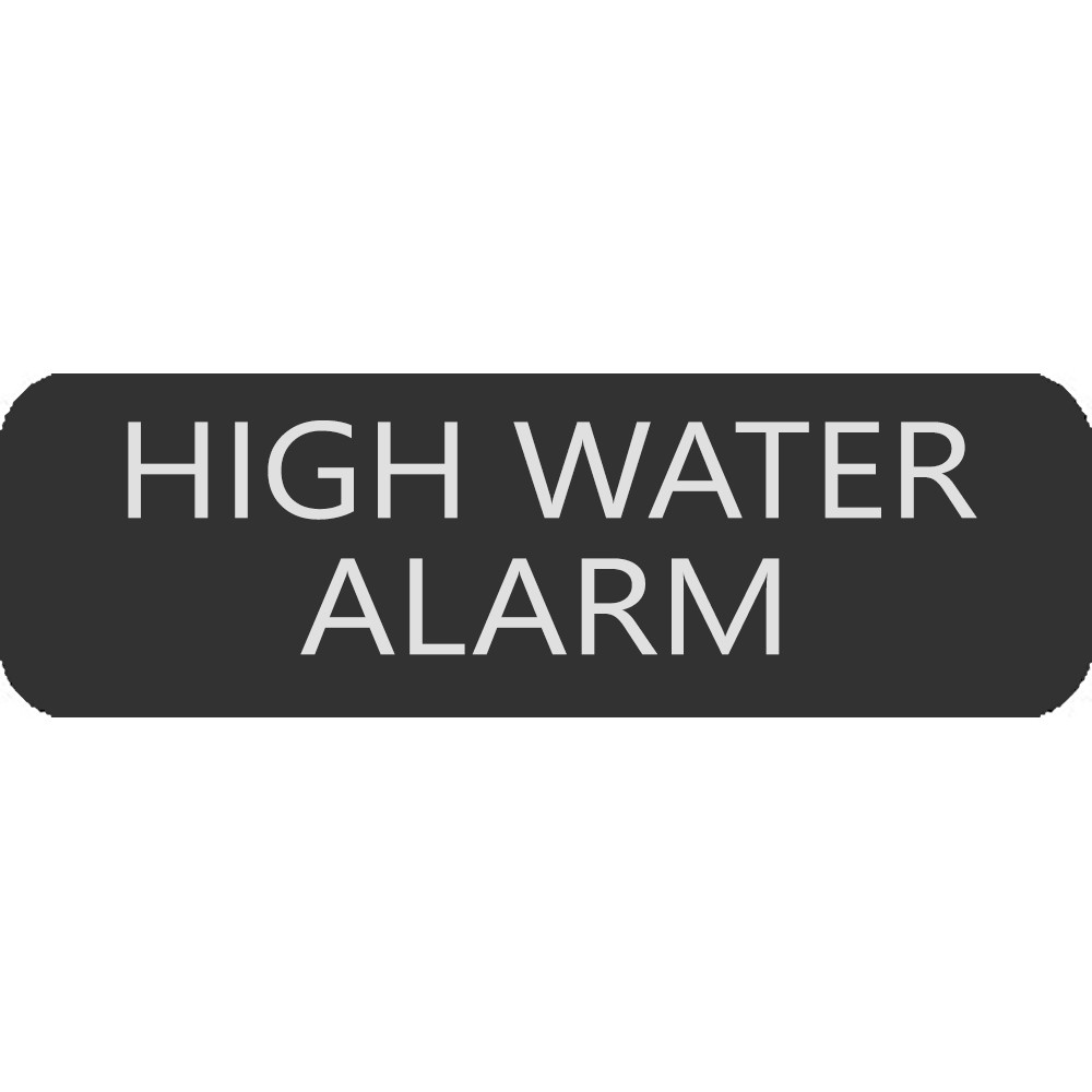 Blue Sea 8063-0264 Large Format High Water Alarm Label