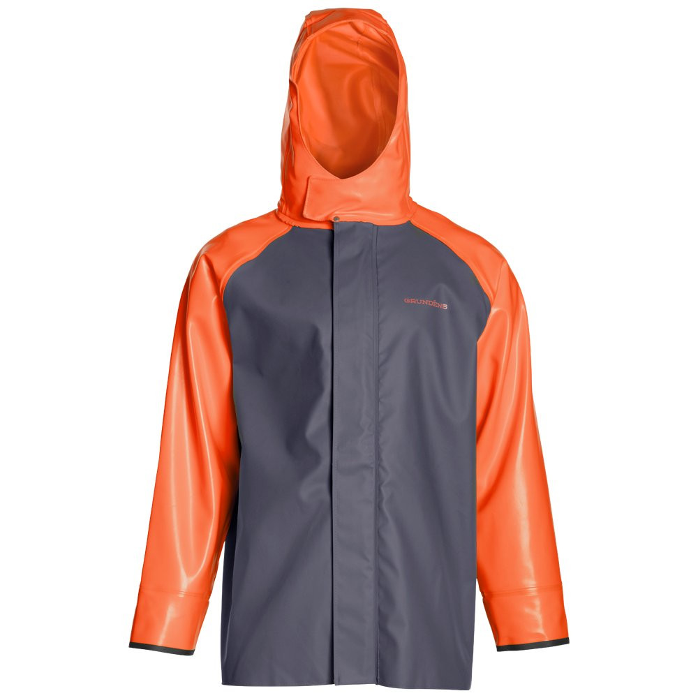 Grundens Hauler Jacket - Orange/Grey