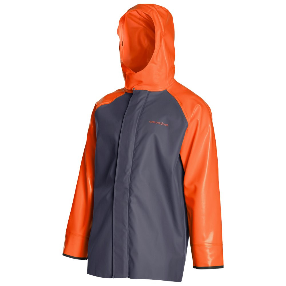 Grundens Hauler Jacket - Orange/Grey - 3X