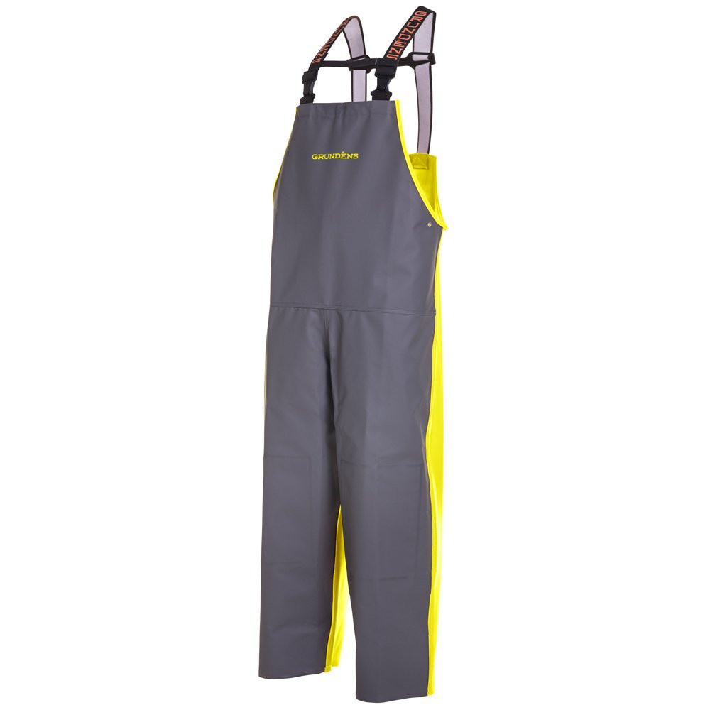 Grundens Hauler Bib - Hi Vis Yellow/Grey