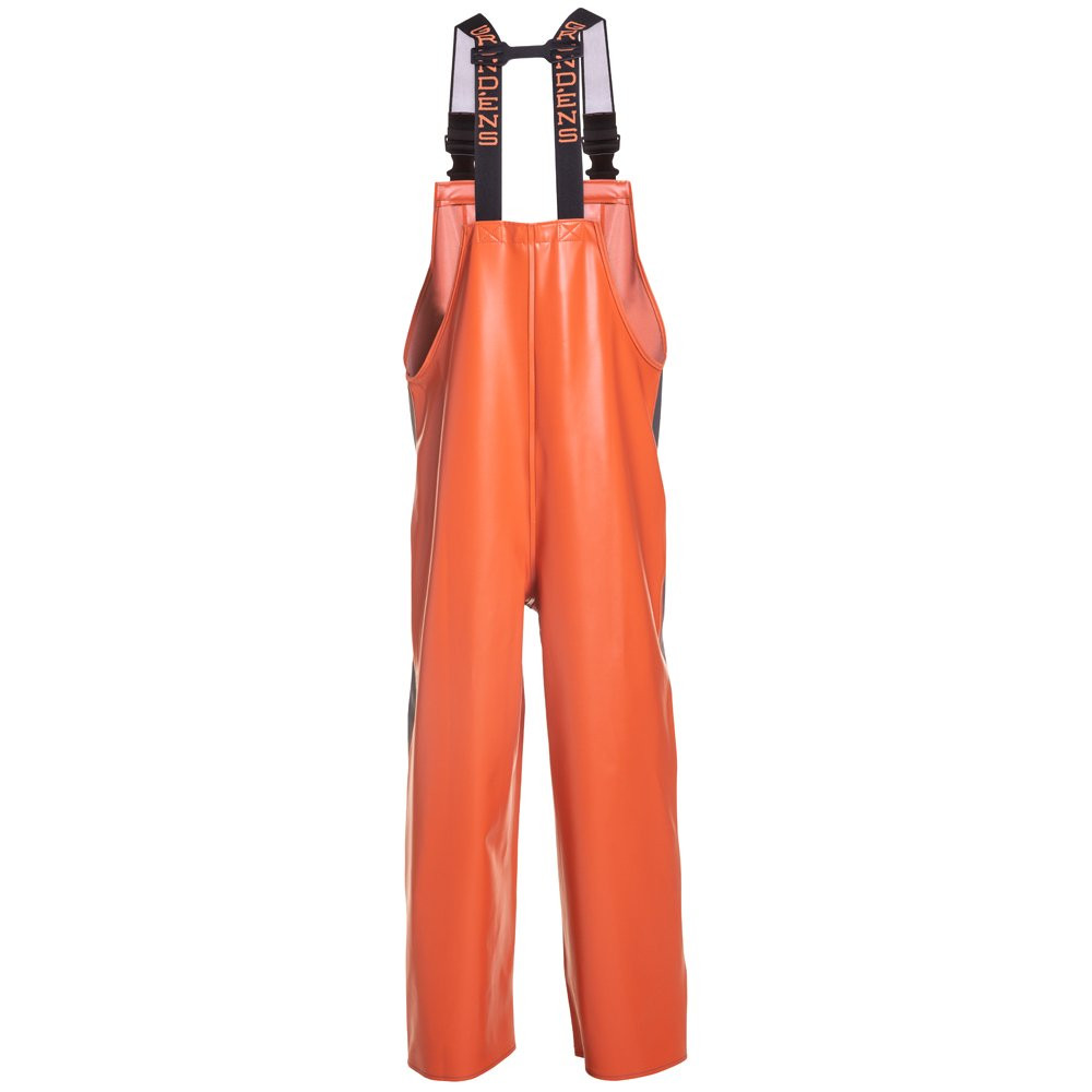 Grundens Hauler Bib - Orange/Grey - 3X