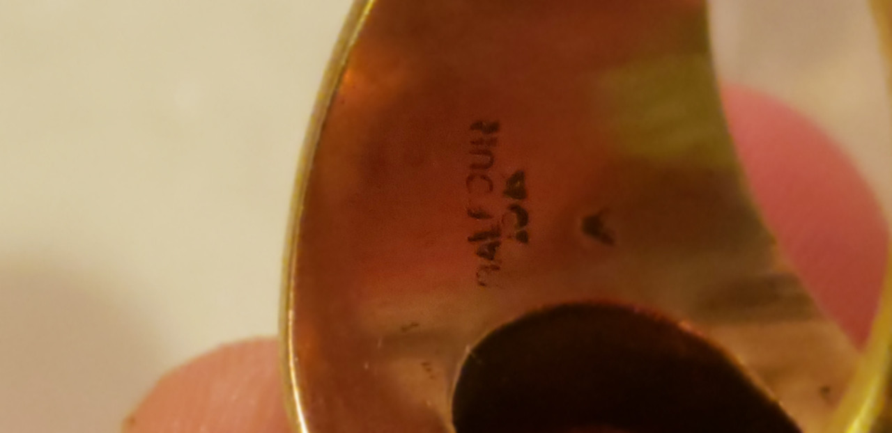 Rare US Merchant Marine Academy Ring ...Circa.  1946 10K Gold w/ Ruby in Outstanding Condition