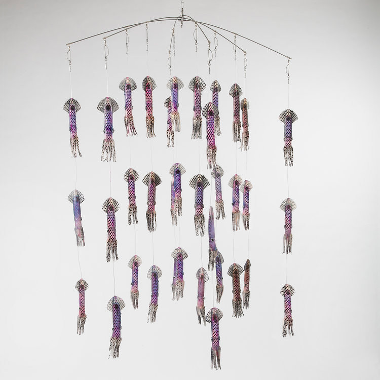 Strike Point Tackle 36" Multi-Color Squid Dredge - Clear Purple Black