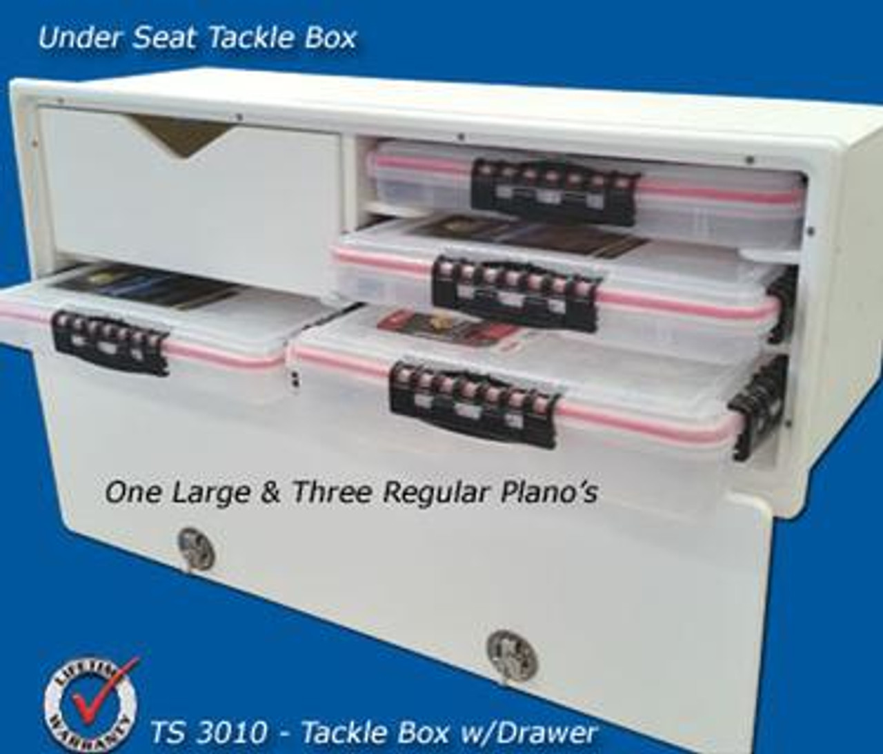 Deep Blue Marine Under Seat Tackle Storage