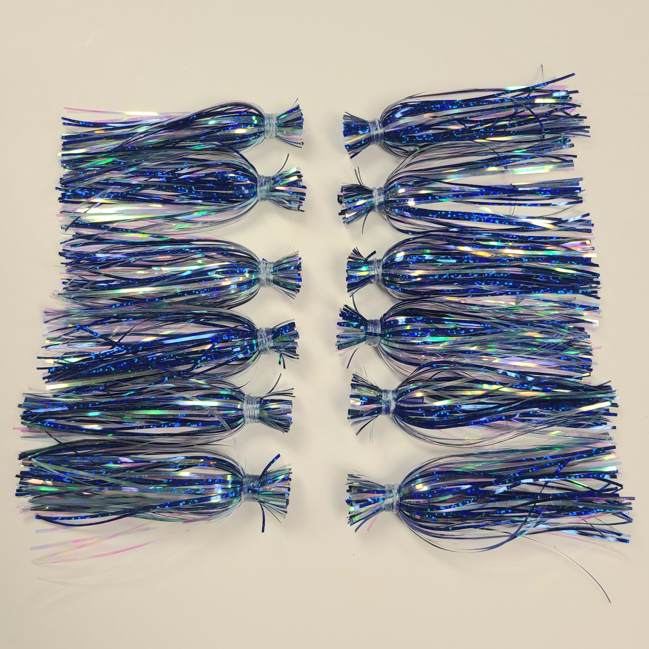 BWC Tallywacker - Mylar Dredge Skirt - 12 Pack - Blue Pearl