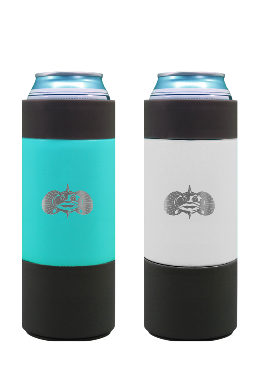 Toadfish Non-Tipping Slim Can Cooler - White