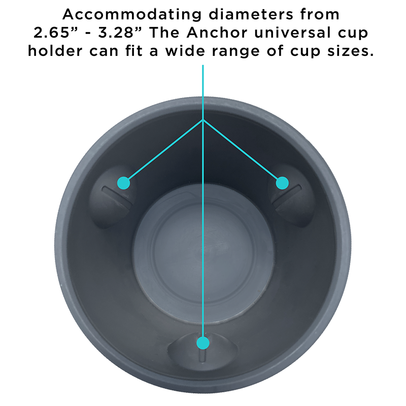 Toadfish "The Anchor" Universal Non Tipping Can Cooler - White