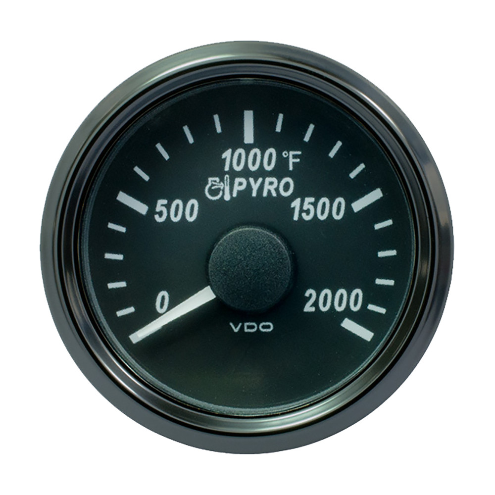 VDO SingleViu 52mm (2-1\/16") Exhaust Gas Temp. Gauge - 2000F