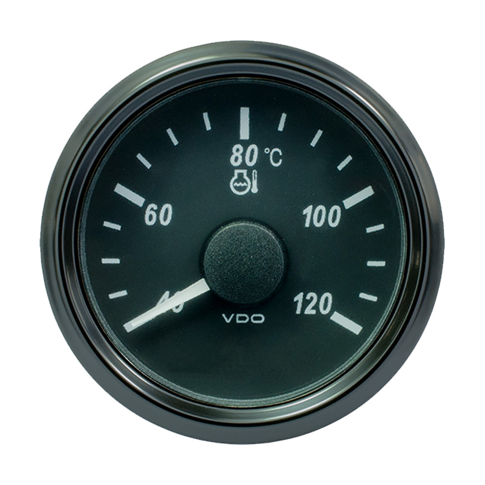 VDO SingleViu 52mm (2-1\/16") Water Temp. Gauge - 120 C - 291-22 ohm