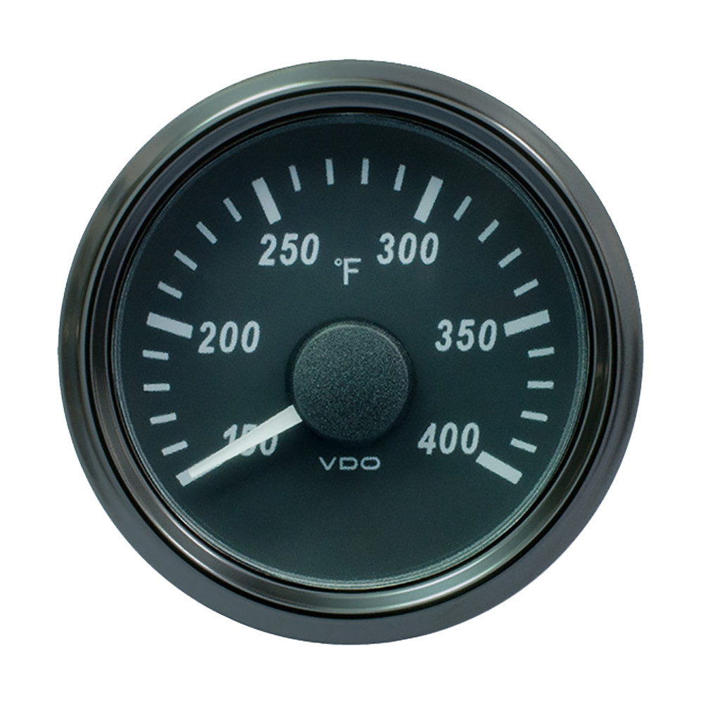 VDO SingleViu 52mm (2-1\/16") Cylinder Temp. Gauge - 400F - 471-14 Ohm