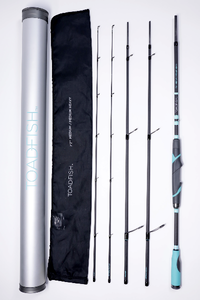 Toadfish Stowaway Travel Spinning Rod 7' 2"