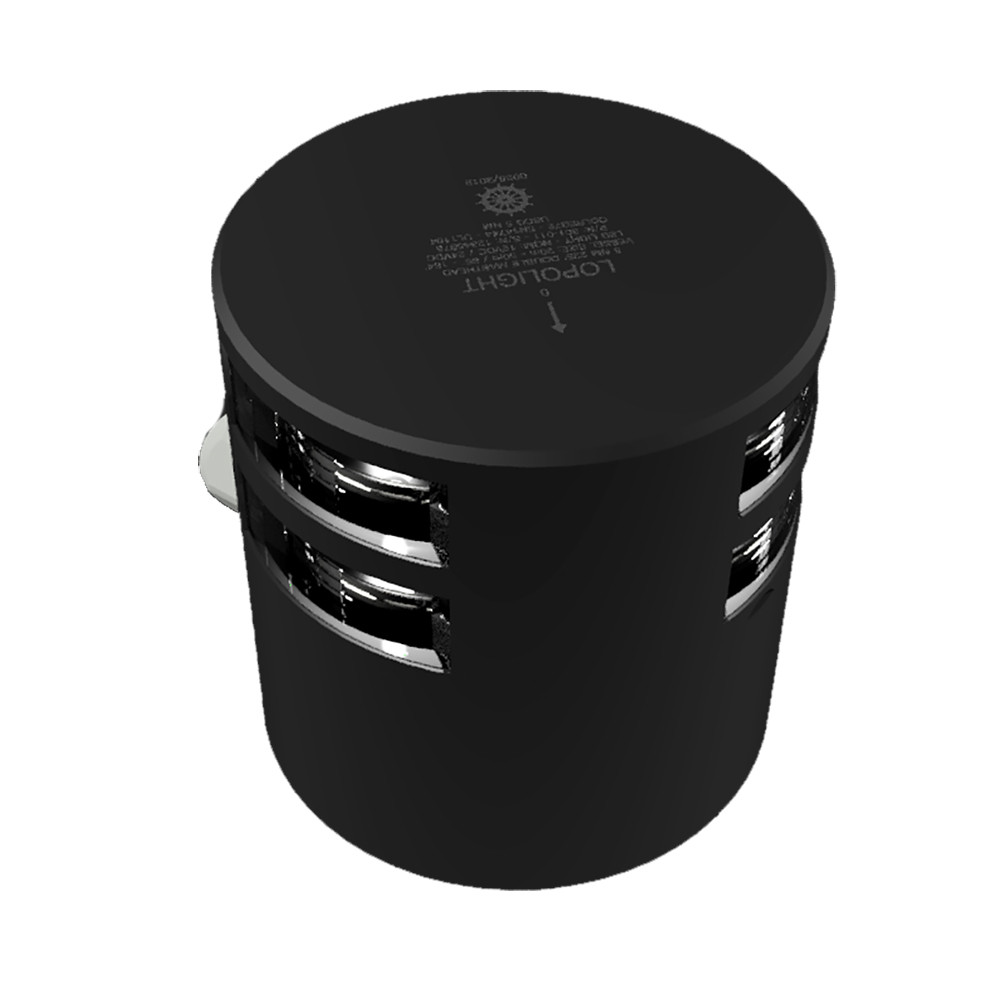 Lopolight Double Masthead Light - 5nm - Black Housing