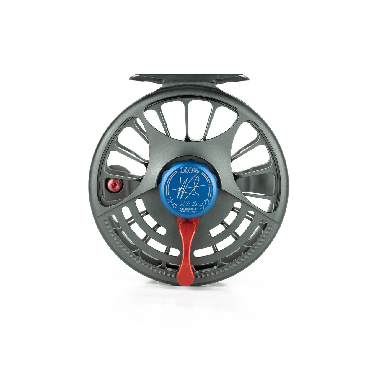 Seigler Fly Reel - Small Fly (SF)- Red/White/Blue RH