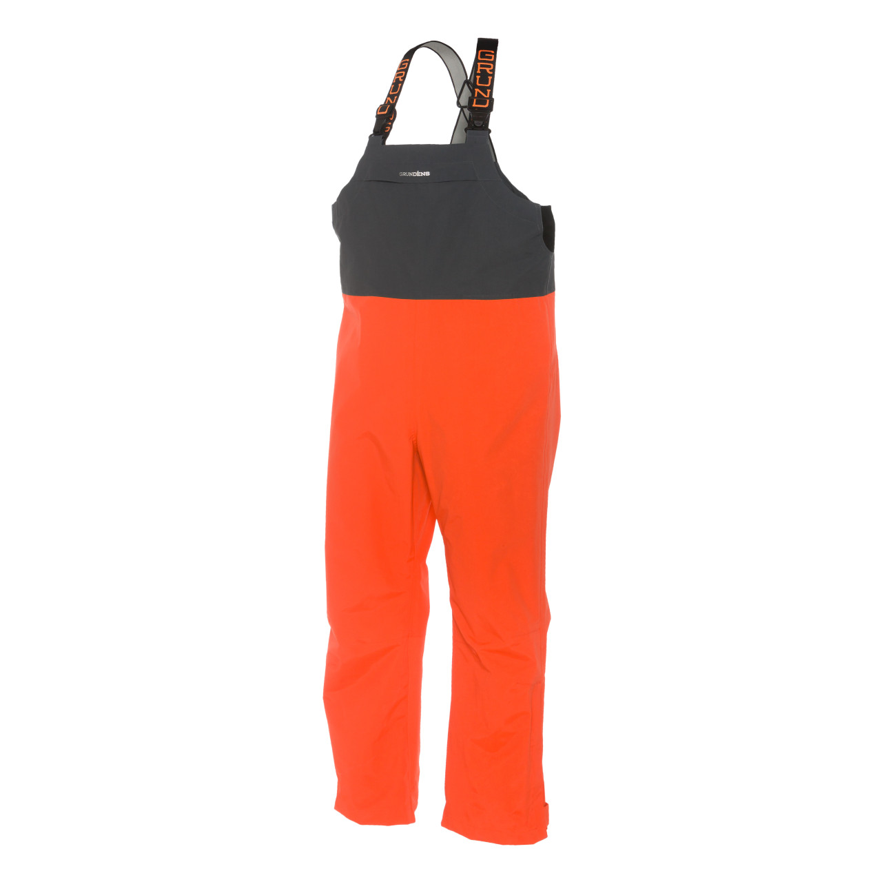 Grundens Full Share Bib - Orange/Gray