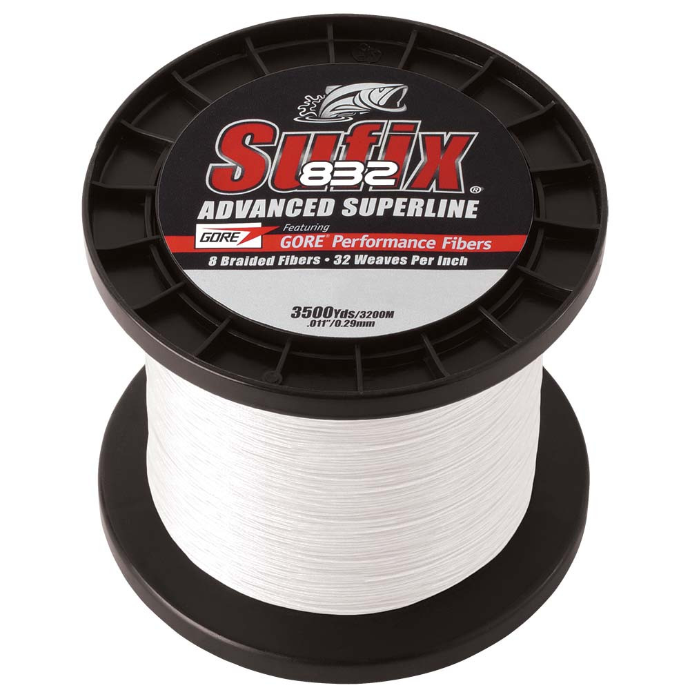 Sufix 832 Advanced Superline Braid - 20lb - Ghost - 3500 yds