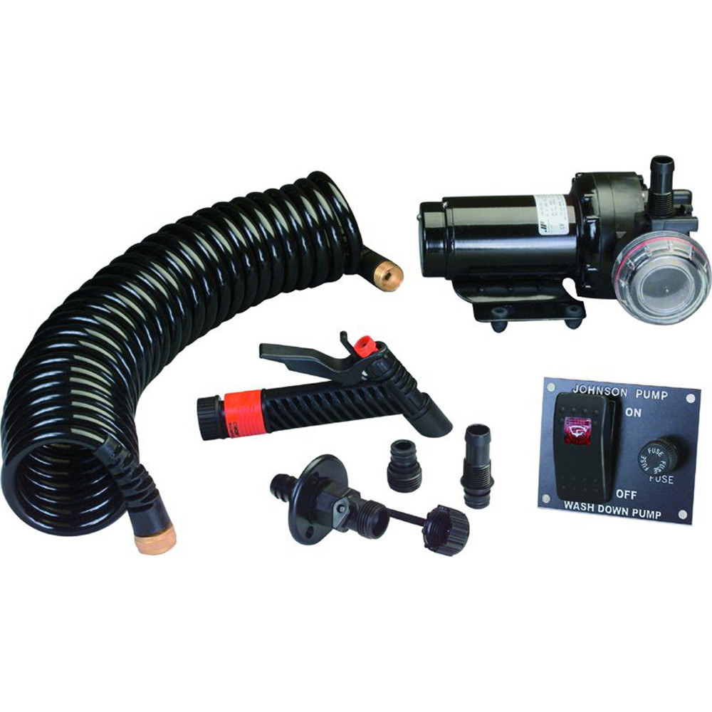 Johnson Pump 5.2GPM Aqua Jet Wash Down Pump Kit w\/Hose - 24V