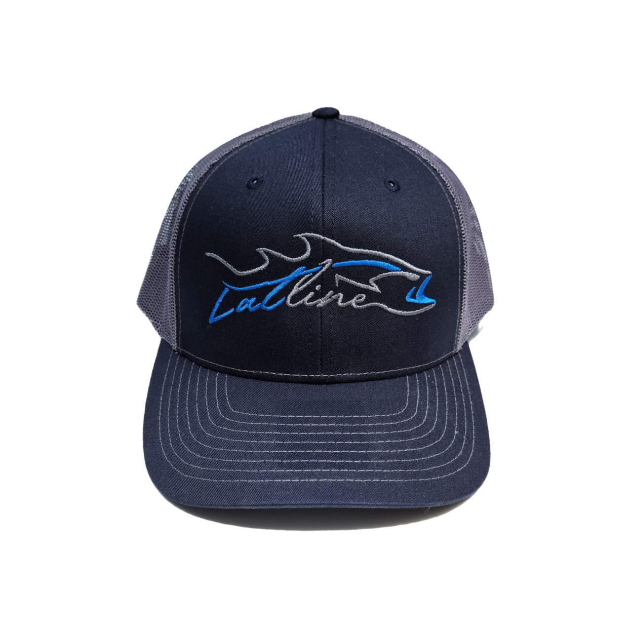 Latline™ Fishing Hat - Logo - Navy/Gray