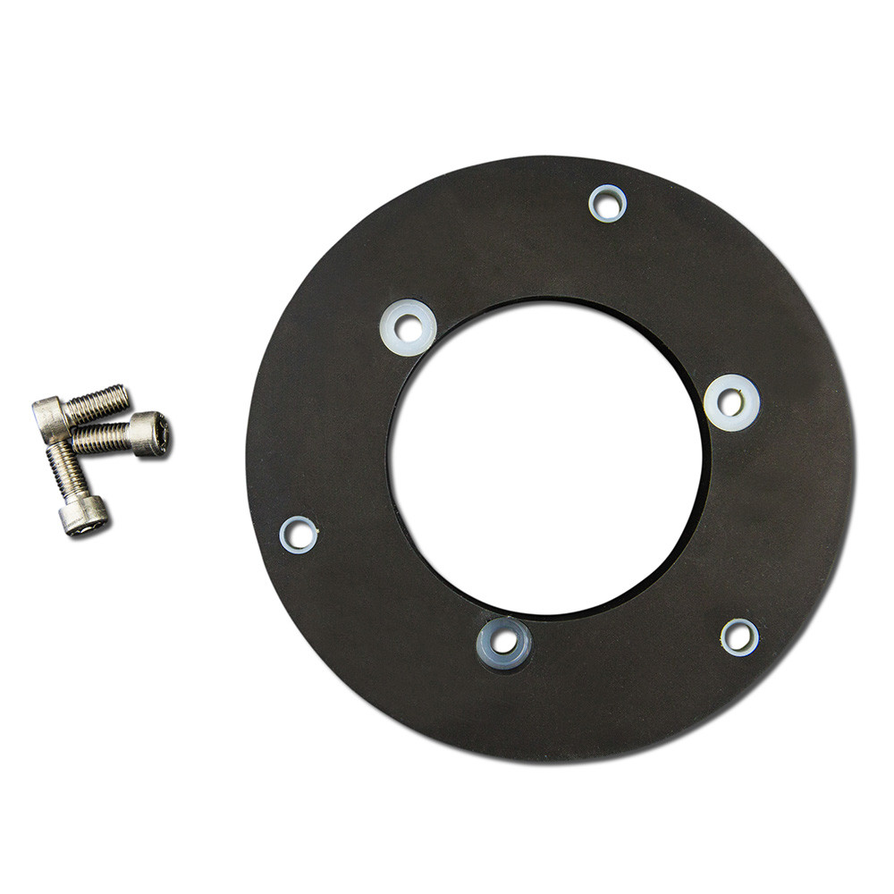 Lopolight Circular Baseplate f\/Horizontal Mount Lights - Aluminum - Black