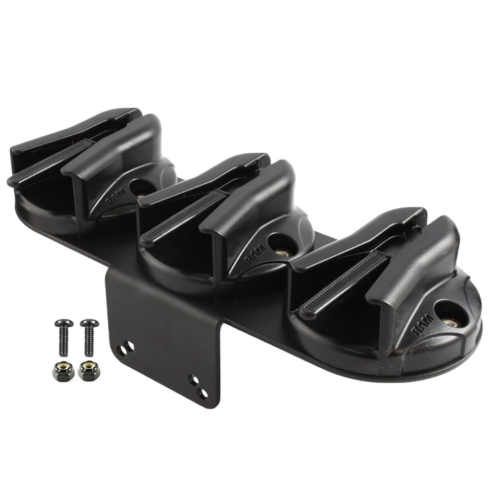 RAM Mount RAM Triple Microphone Clip w\/90-Degree Bracket f\/RAM Tough-Box