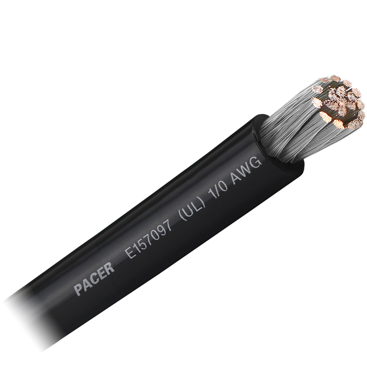 Pacer Black 1\/0 AWG Battery Cable - Sold By The Foot