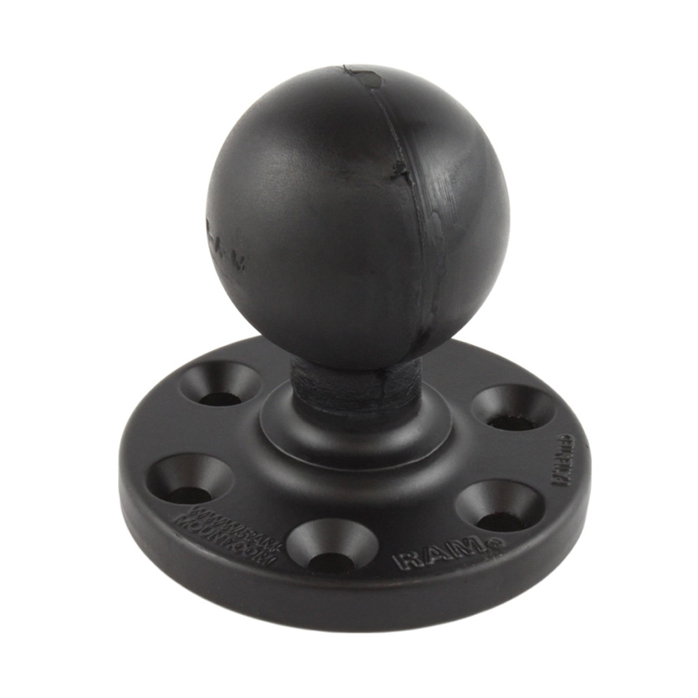 RAM Mount RAM Large Round Plate w\/6-Hole Pattern  Ball