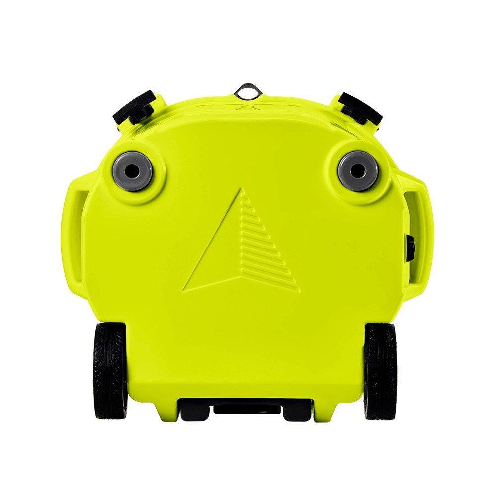 LAKA Coolers 30 Qt Cooler w\/Telescoping Handle  Wheels - Yellow