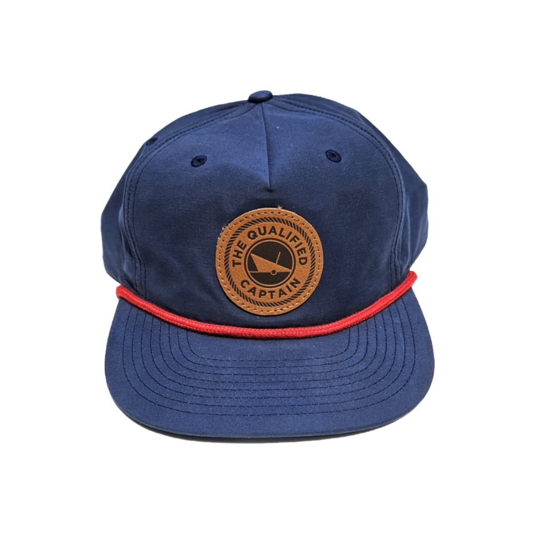The Qualified Captain Leather Patch Grandpa Hat