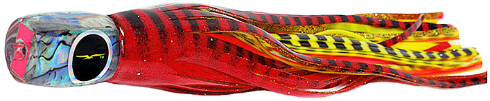 Black Bart Mahi Candy Trolling Lure -Red Black Tiger/Yellow Black Tiger