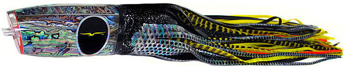 Black Bart Super Plunger Marlin Lure - Black Dot/Yellow Black Tiger 