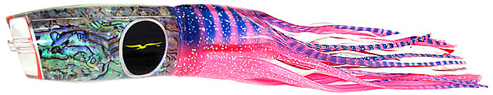 Black Bart Super Plunger Marlin Lure - Pink Tiger/White