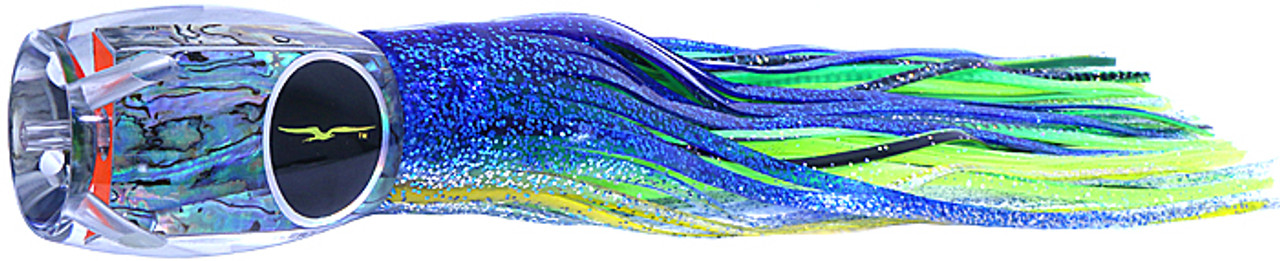 Black Bart Puerto Rico Prowler Marlin Trolling Lure - Blue Yellow/Green Charteuse (dolphin)