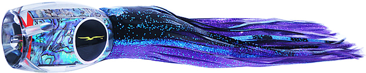 Black Bart Puerto Rico Prowler Marlin Trolling Lure -Black Purple Split/Purple Fleck