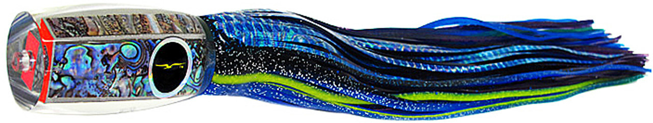 Black Bart 1656 Flat Nose Marlin Lure- Black-Blue-Dot/Purple Fleck