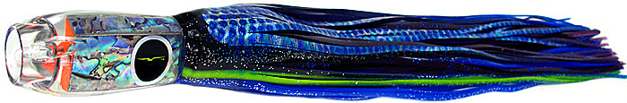 Black Bart Super Projet Marlin Lure-Black Blue Dot/Purple Fleck