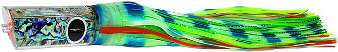 Black Bart Kona Classic Tube Marlin Lure-Glow/Green Chartreuse