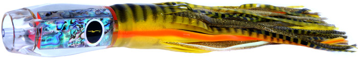 Black Bart Kona Projet Marlin Lure -Yellow Tiger/Gold Dot