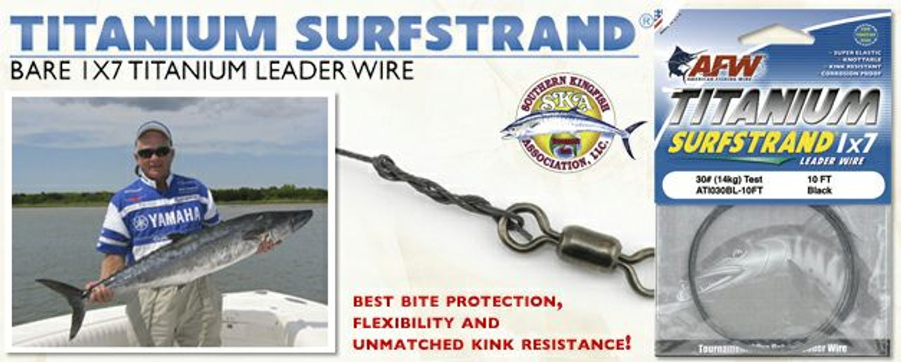 American Fishing Wire Titanium Surfstrand 10ft Test: 15