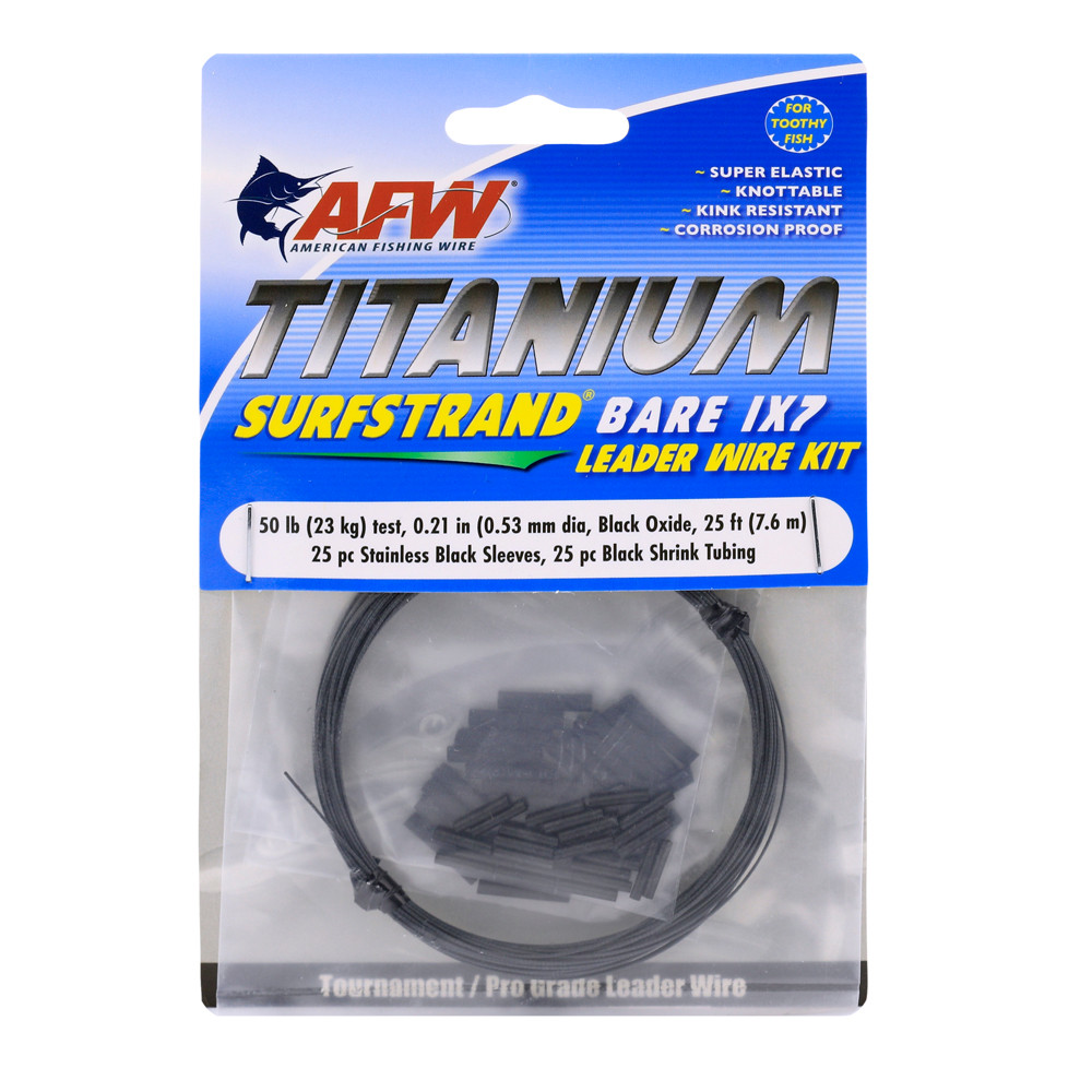American Fishing Wire Titanium Surfstrand Leader Kit Test: 50