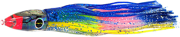 Black Bart Tuna XXX Trolling Lure - Blue-Yellow/Rainbow