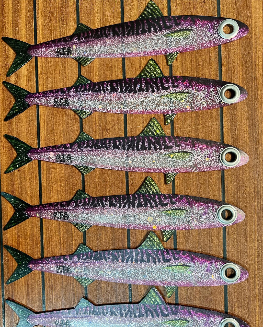Fish Razr OTS - UV Flaps - Mackerel 10.75" Pink - 6 Pack