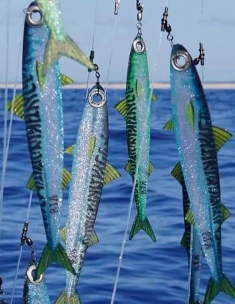 Fish Razr OTS - UV Flaps - Mackerel 10.75" Original - 6 Pack