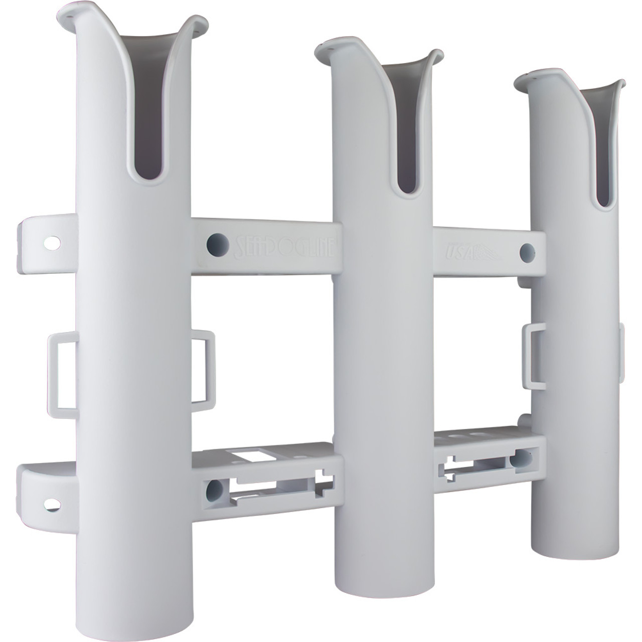 Sea Dog Triple Threat Three Pole Rod Holder - White