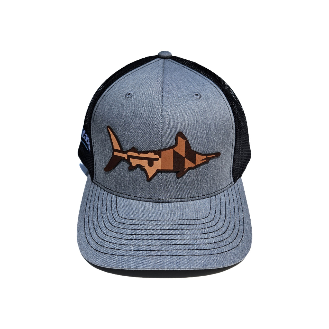 Alltackle Hat - Maryland Flag Blue Marlin - Heather Black