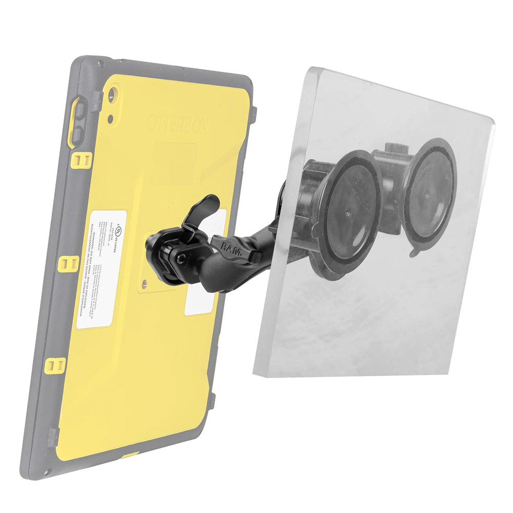 RAM Mount Twist-Lock Dual Suction Mount w\/Quick Release Adapter