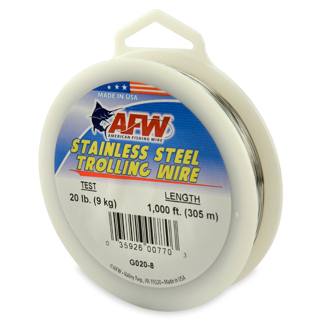 American Fishing Wire SS Trolling Wire 1000ft Spool Test: 20