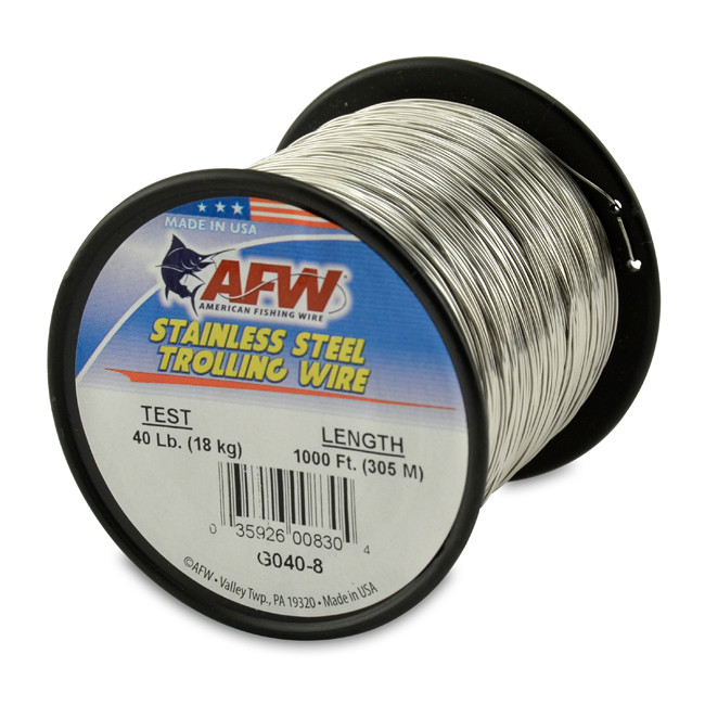 AFW SS Trolling Wire 1000ft Spool Test: 40