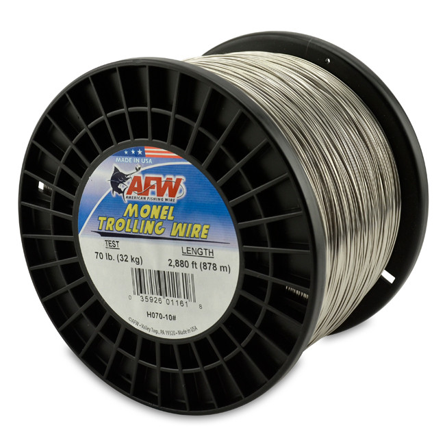 American Fishing Wire Monel Trolling Wire 10 Pound Spool Test 70