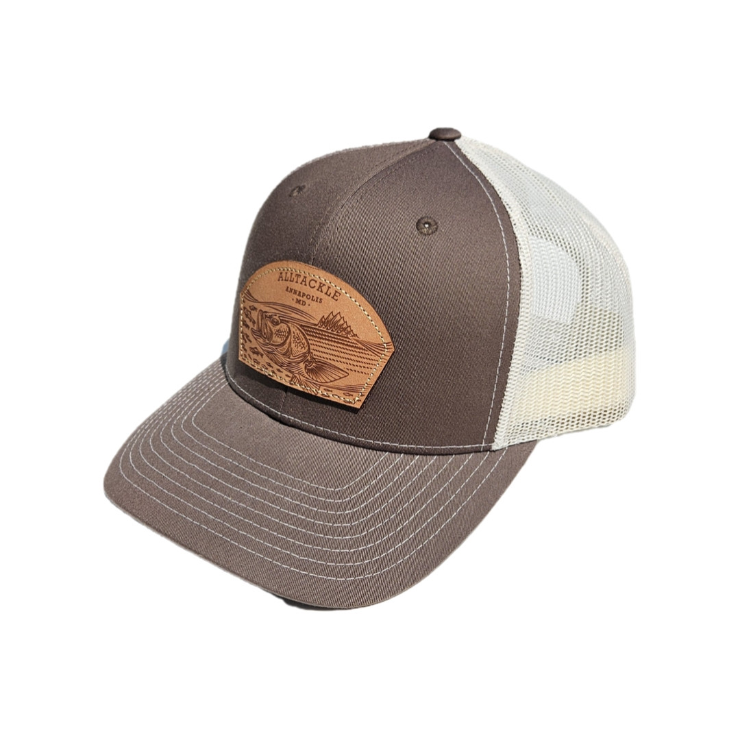 Alltackle Hat - Rockfish Leather Patch - Brown/Tan