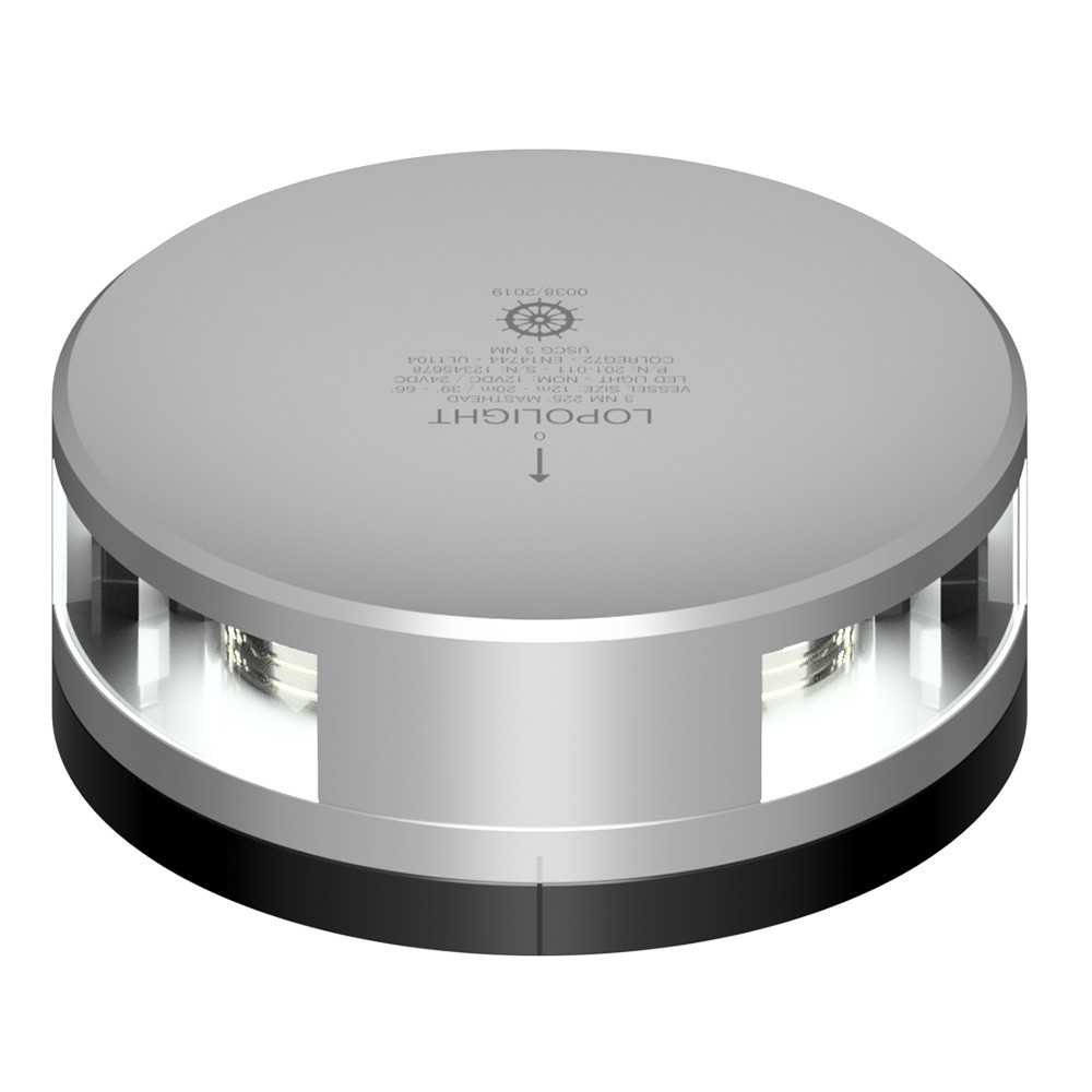 Lopolight Masthead Light - 3NM - Silver Housing w\/FB Base